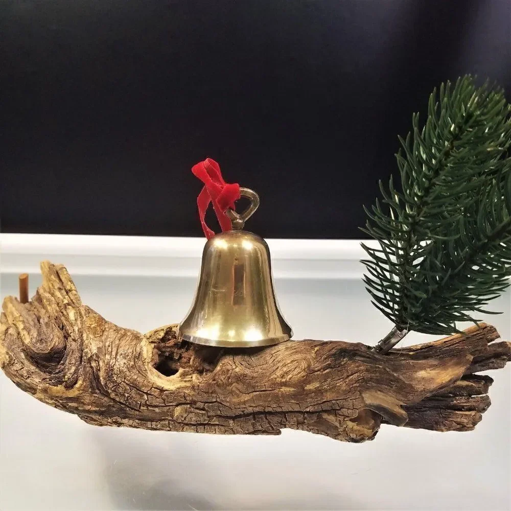 Vintage 1978 Christmas Bell Ornament Raimond Silver Plate Butler Dinner Bell